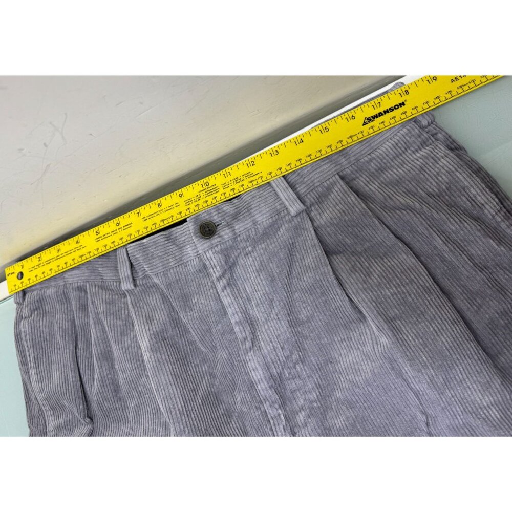 Brooks Brothers Corduroy Elliot Pants Mens 38X30 Cuffed Pleated Trouser Stretch - Picture 6 of 11